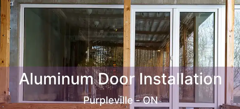  Aluminum Door Installation Purpleville - ON