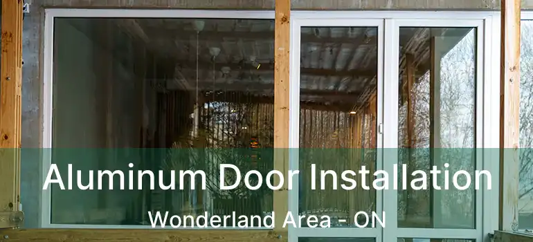  Aluminum Door Installation Wonderland Area - ON
