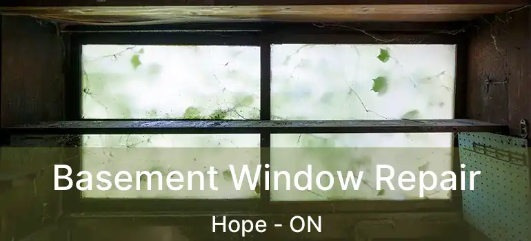  Basement Window Repair Hope - ON