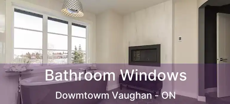  Bathroom Windows Dowmtowm Vaughan - ON