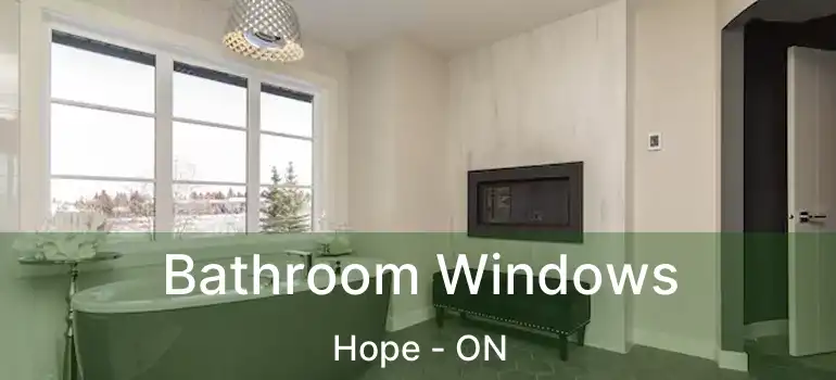  Bathroom Windows Hope - ON