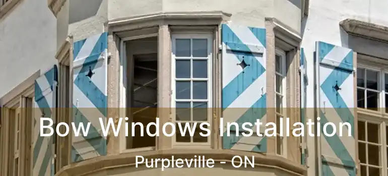  Bow Windows Installation Purpleville - ON