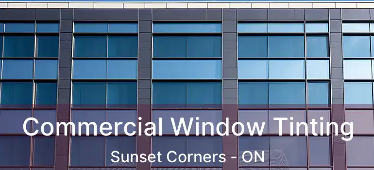  Commercial Window Tinting Sunset Corners - ON