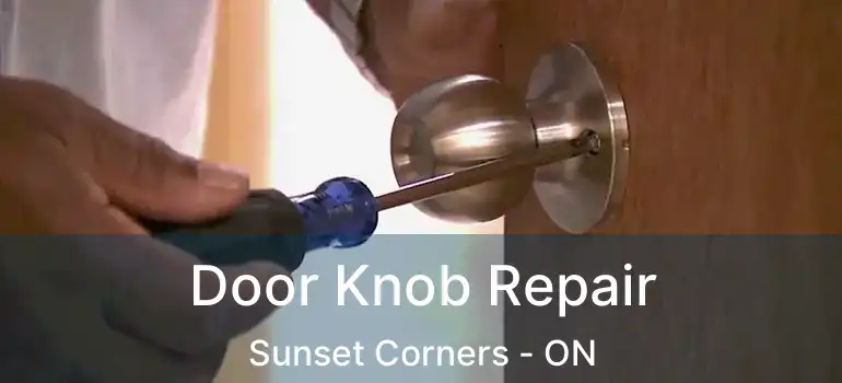  Door Knob Repair Sunset Corners - ON