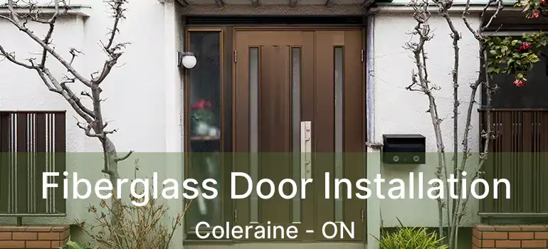  Fiberglass Door Installation Coleraine - ON