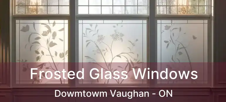  Frosted Glass Windows Dowmtowm Vaughan - ON