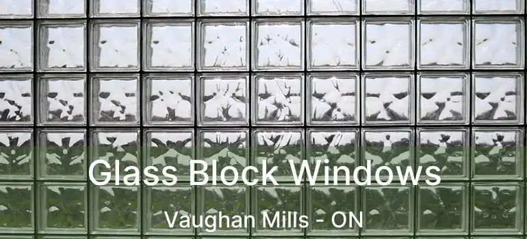  Glass Block Windows Vaughan Mills - ON