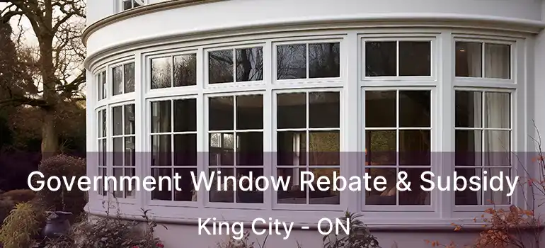  Government Window Rebate & Subsidy King City - ON