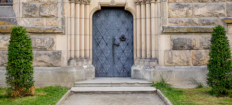 Traditional Double Front Doors in Vaughan, Ontario