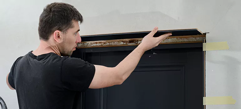 Wood Door Hole Repair in Vaughan, ON