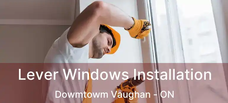  Lever Windows Installation Dowmtowm Vaughan - ON