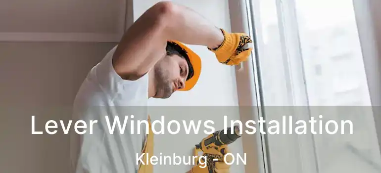  Lever Windows Installation Kleinburg - ON