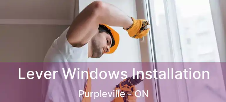  Lever Windows Installation Purpleville - ON