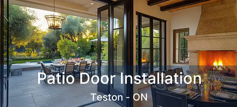  Patio Door Installation Teston - ON