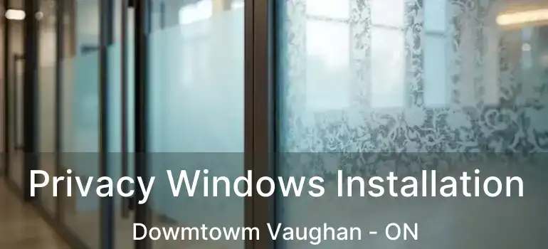  Privacy Windows Installation Dowmtowm Vaughan - ON