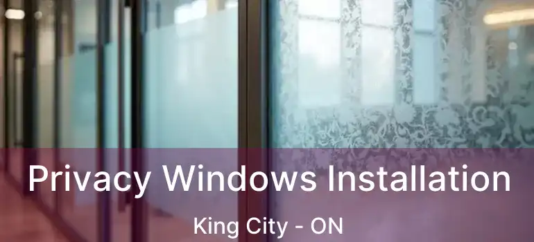  Privacy Windows Installation King City - ON