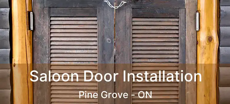  Saloon Door Installation Pine Grove - ON
