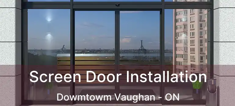  Screen Door Installation Dowmtowm Vaughan - ON