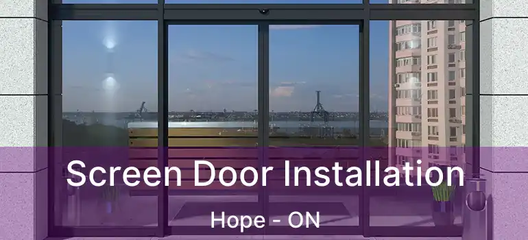  Screen Door Installation Hope - ON