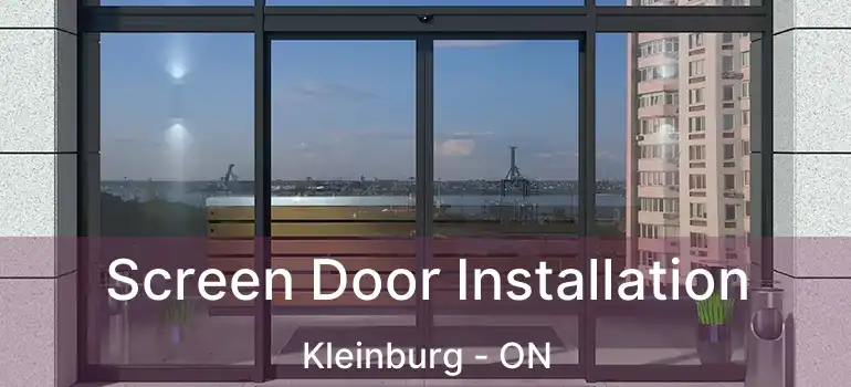  Screen Door Installation Kleinburg - ON
