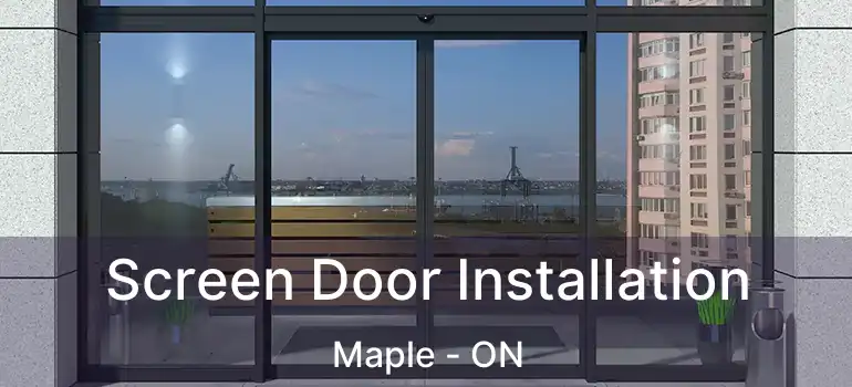  Screen Door Installation Maple - ON