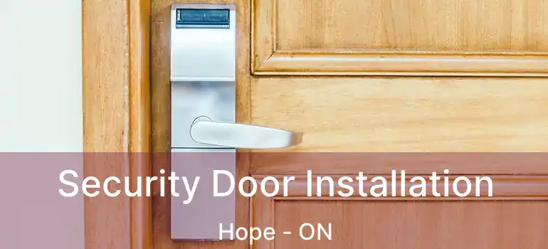  Security Door Installation Hope - ON