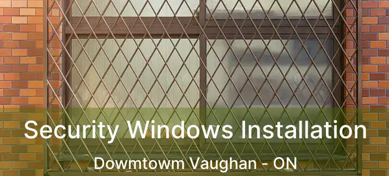  Security Windows Installation Dowmtowm Vaughan - ON
