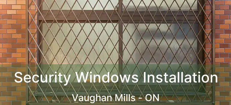  Security Windows Installation Vaughan Mills - ON