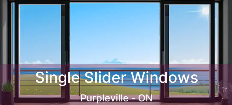  Single Slider Windows Purpleville - ON