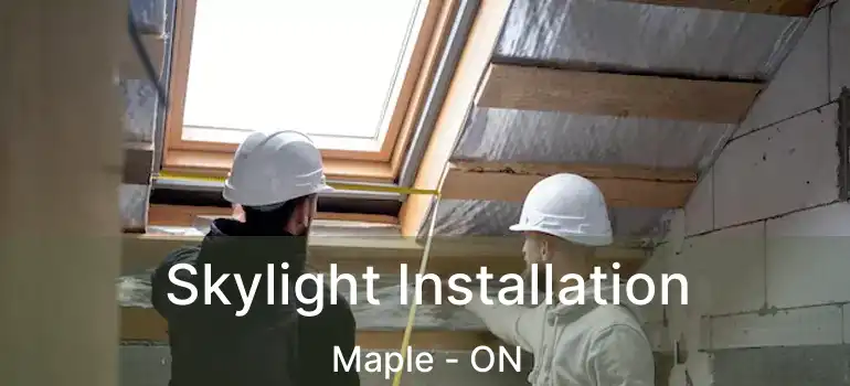  Skylight Installation Maple - ON