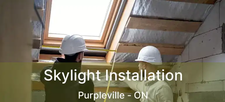  Skylight Installation Purpleville - ON