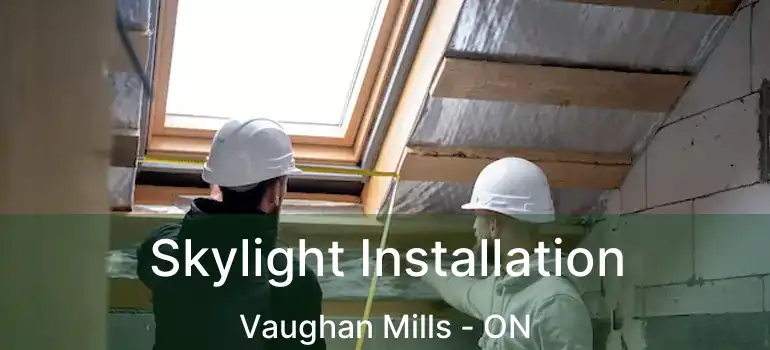  Skylight Installation Vaughan Mills - ON