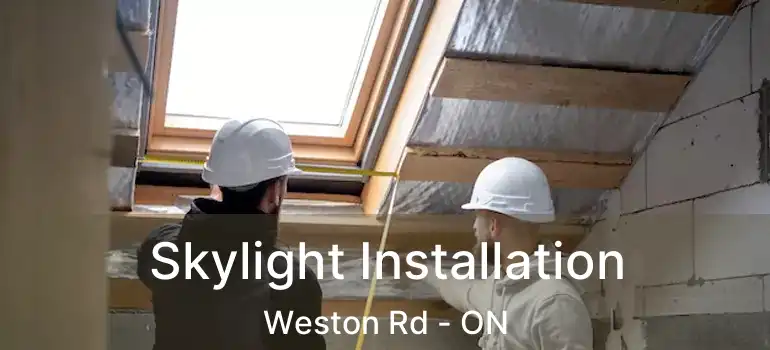  Skylight Installation Weston Rd - ON