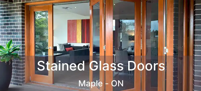  Stained Glass Doors Maple - ON