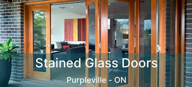  Stained Glass Doors Purpleville - ON