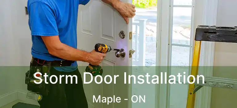  Storm Door Installation Maple - ON