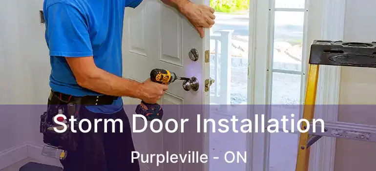 Storm Door Installation Purpleville - ON
