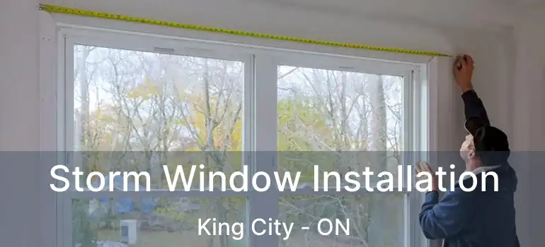  Storm Window Installation King City - ON