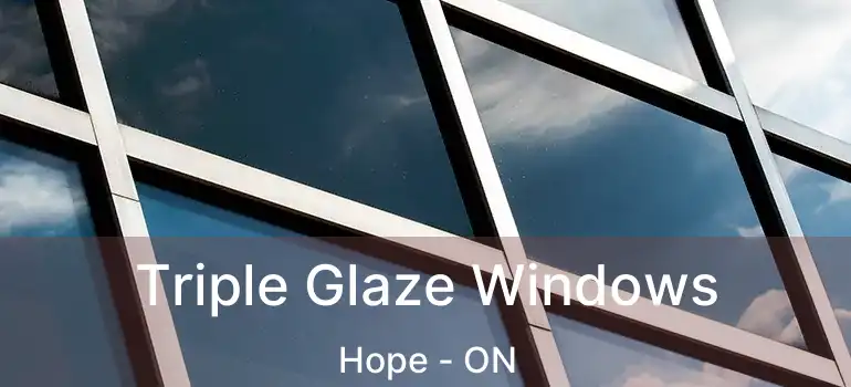  Triple Glaze Windows Hope - ON
