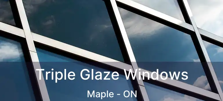  Triple Glaze Windows Maple - ON