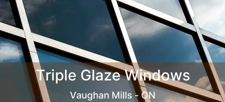  Triple Glaze Windows Vaughan Mills - ON