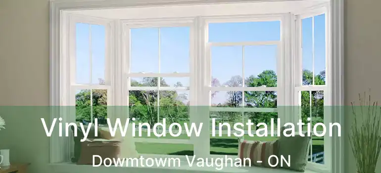  Vinyl Window Installation Dowmtowm Vaughan - ON