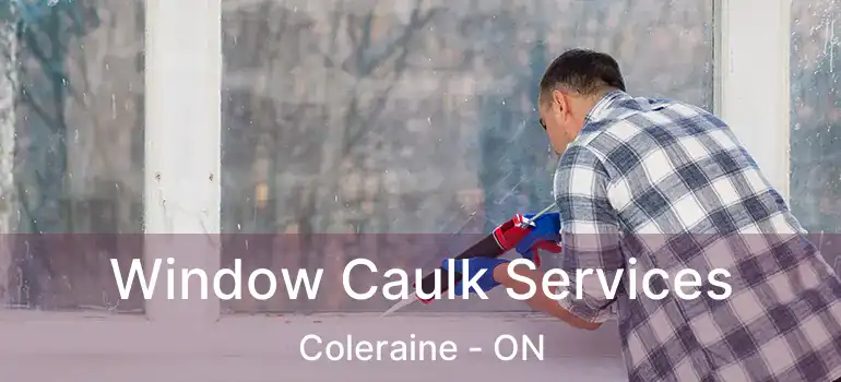  Window Caulk Services Coleraine - ON