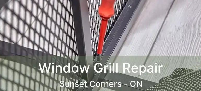  Window Grill Repair Sunset Corners - ON