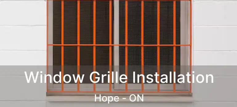  Window Grille Installation Hope - ON