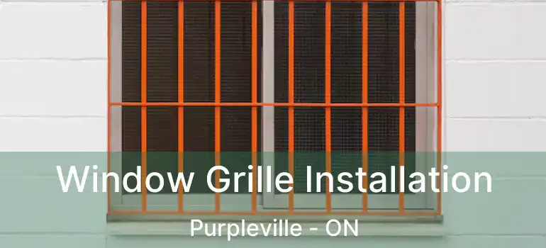  Window Grille Installation Purpleville - ON