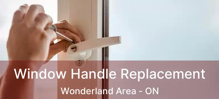  Window Handle Replacement Wonderland Area - ON