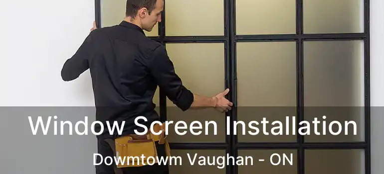  Window Screen Installation Dowmtowm Vaughan - ON