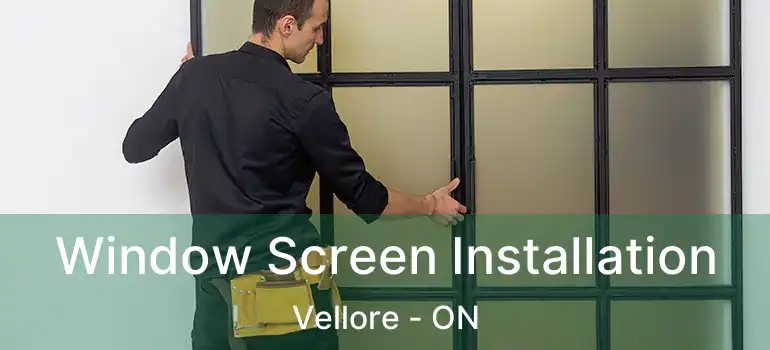 Window Screen Installation Vellore - ON