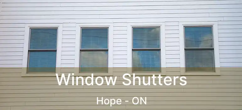  Window Shutters Hope - ON
